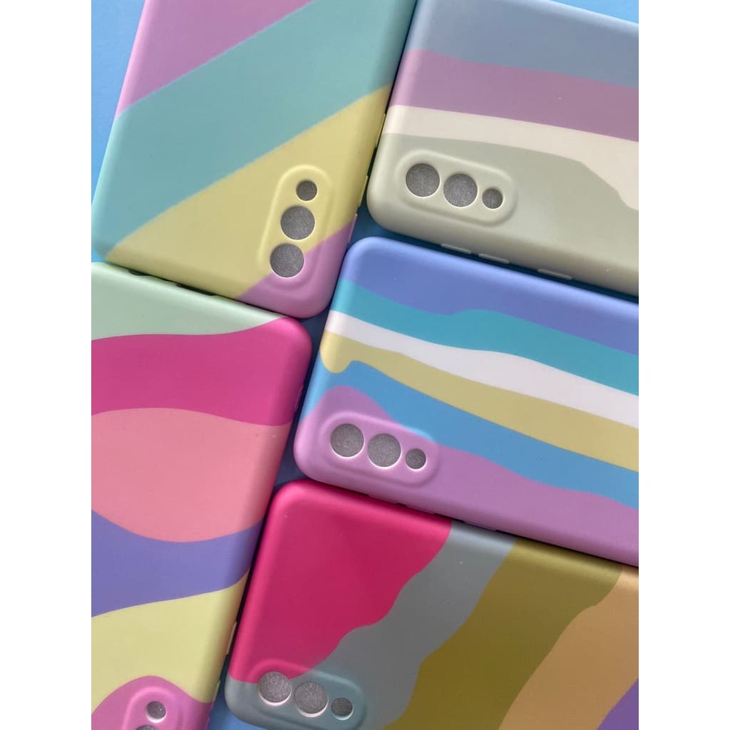 Capa Capinha Case Emborrachada Arco Iris Samsung A02