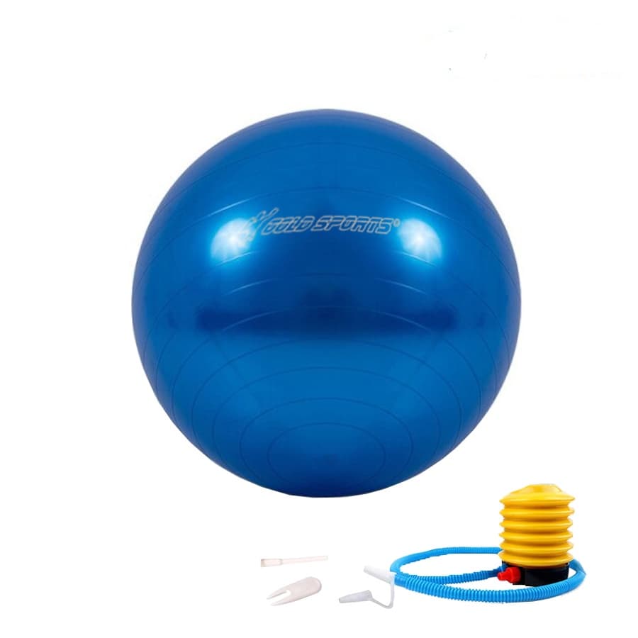 Bola Suiça Pilates Yoga Advance 65cm Com Bomba de Encher Gold Sports