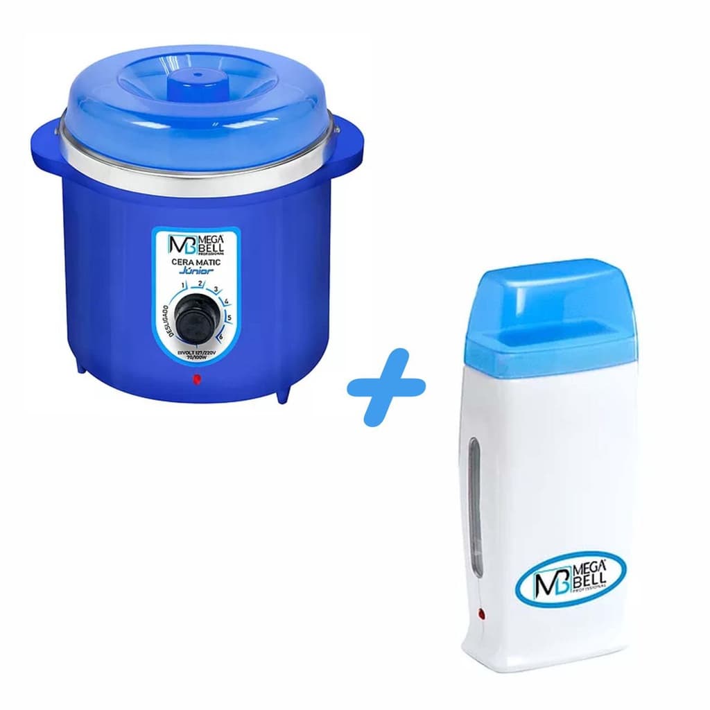 Kit Termocera 400g BLUE + Roll On AZUL MegaBell