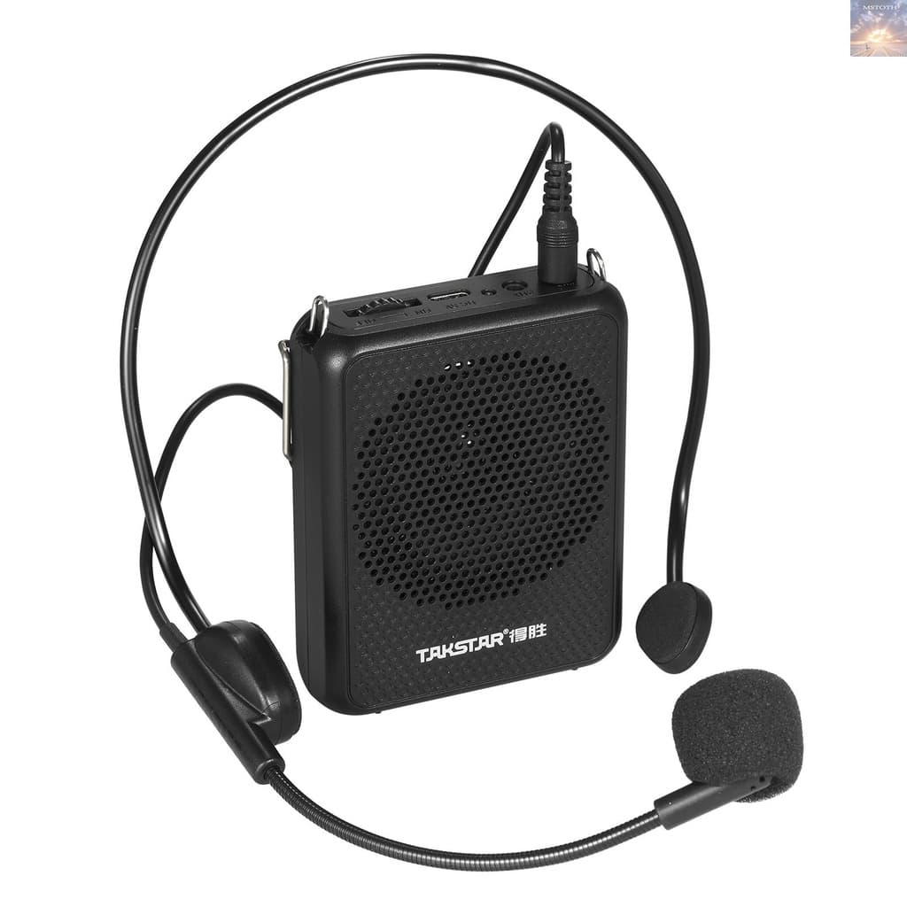 [MSTH] Amplificador De Som TAKSTAR E126A Mini Voz Portátil Recarregável Com Microfone De Montagem Na Cabeça Fio E Cintur