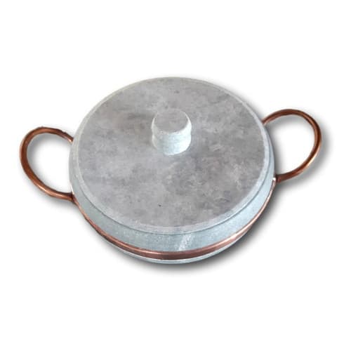 Panela De Pedra 1 Litro Com Tampa
