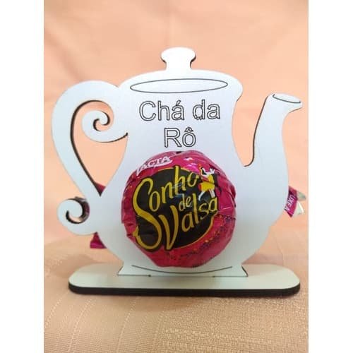 50 Bule Porta Bombom Chá de cozinha MDF Branco