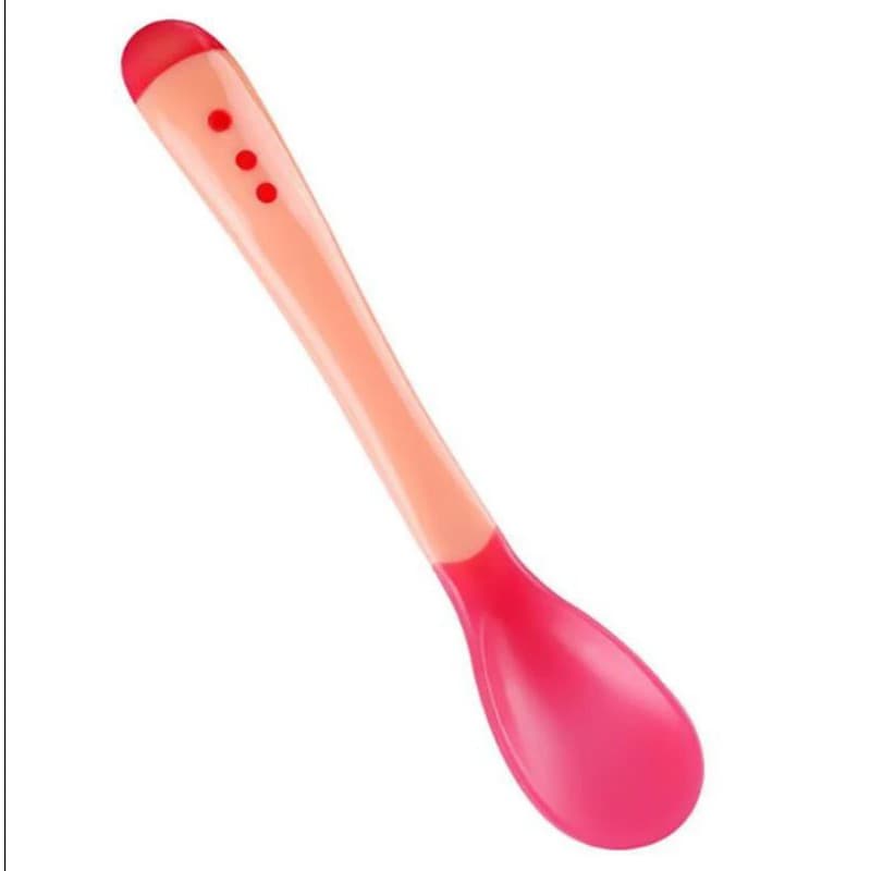 colher termo sensível rosa