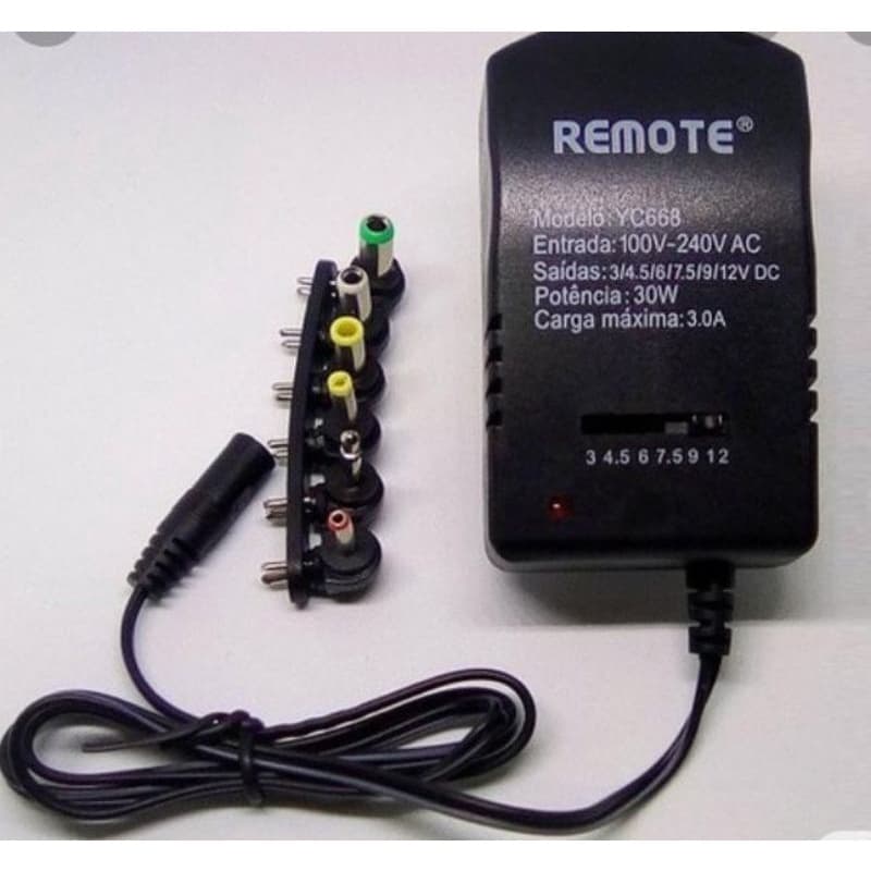 Fonte Alimentação Regulada Universal Remote Yc668 Receptores