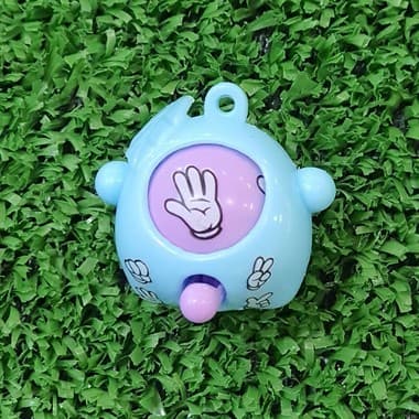 Brinquedo Pedra Papel Tesoura Jo Ken Po Chaveiro Fidget Toys Azul