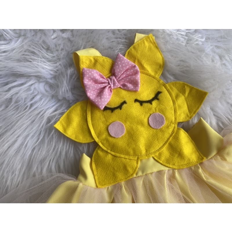 Roupa Tematica vestido do solzinho infantil festa aniversario promoção