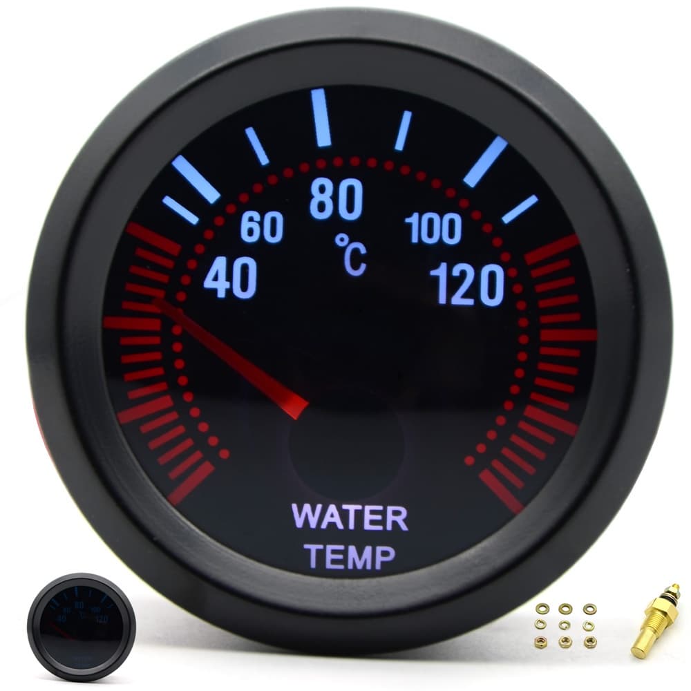 Medidor De Temperatura Temp 40-120C LED Com Sensor Da Água Universal De 2,52mm