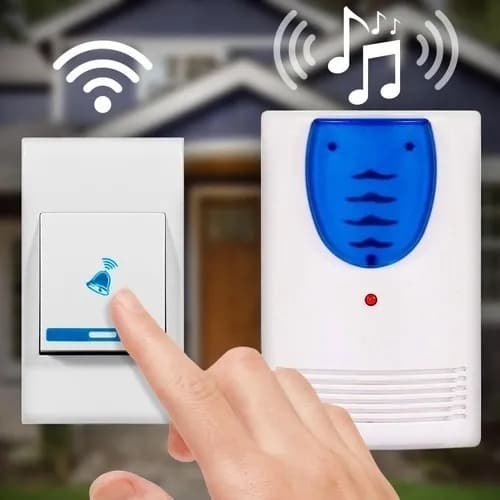 Campainha Residencial Nova Sem Fio Doorbell Tomada 32 Toques