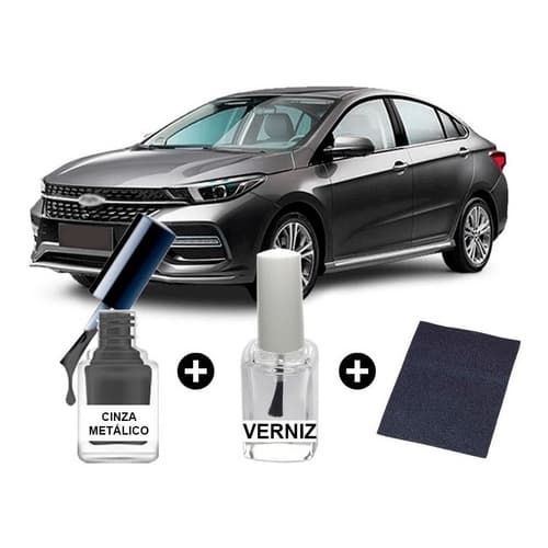 Tinta Tira Risco Automotiva Arrizo Cinza Metálico 2021 6