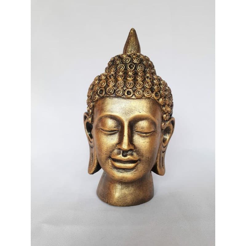 Cabeça De Buda Decoração Para Sala Estatueta Em Resina