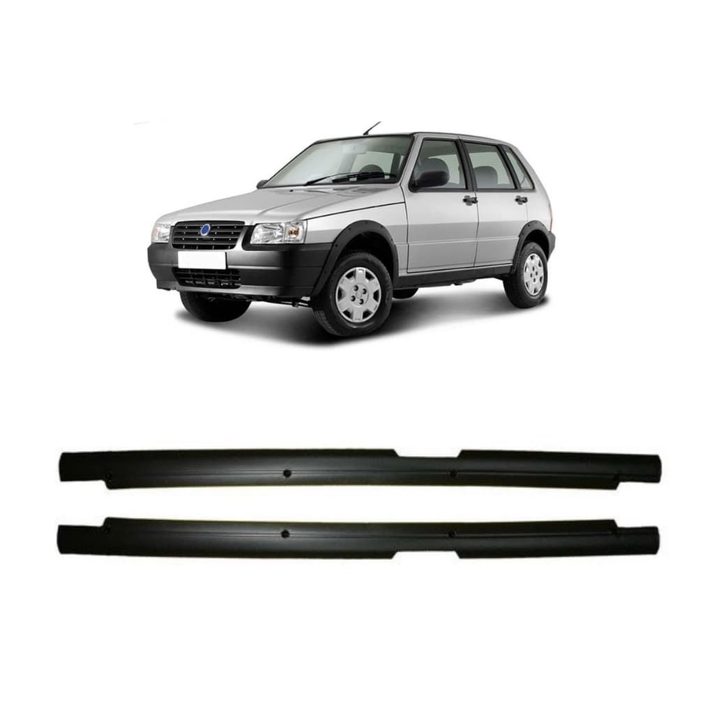 Par Acabamento Soleira Proteção Carpete Para "Portas Dianteira" / Fiat Uno / Elba / Fiorino Até 2010
