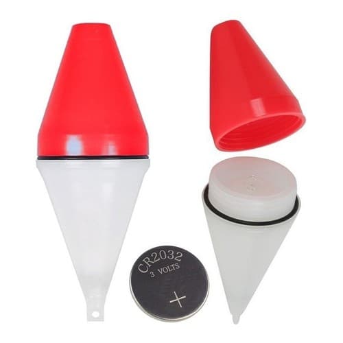 Kit 2 Boia Luminosa Para Pesca Noturna Com Bateria B.barão