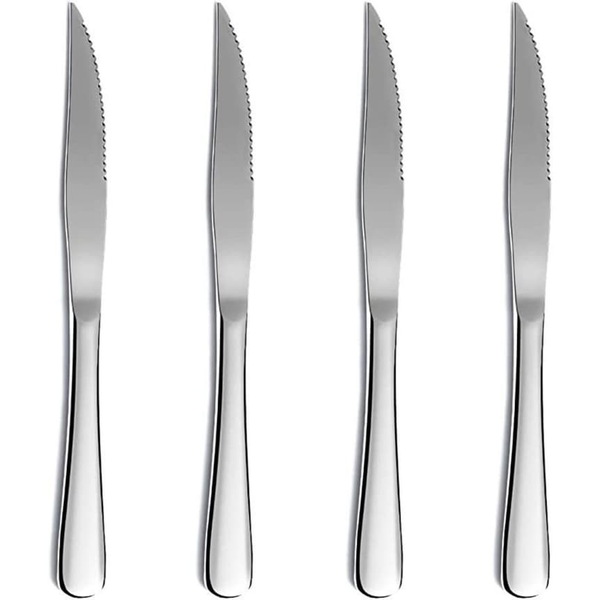 (24 Peças) Faca De Mesa, Jogo De Talheres