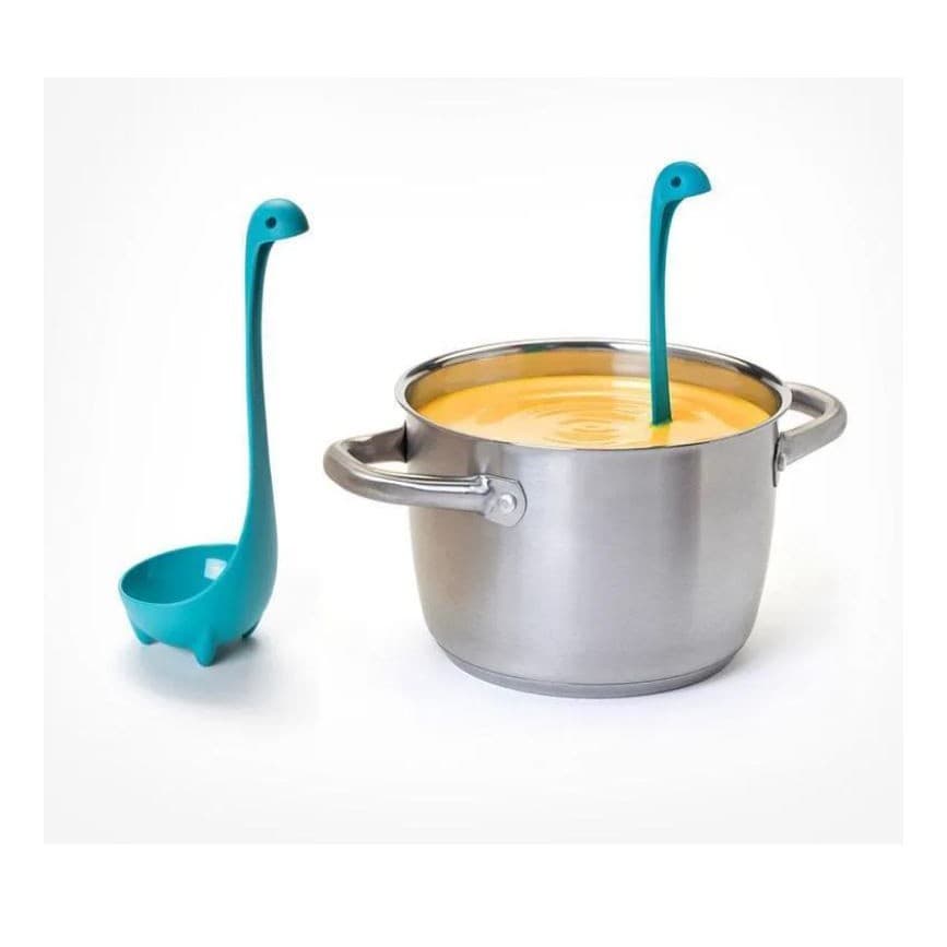 Concha Dinossauro concha plastica  Monstro Do Lago Nessie Ladle azul
