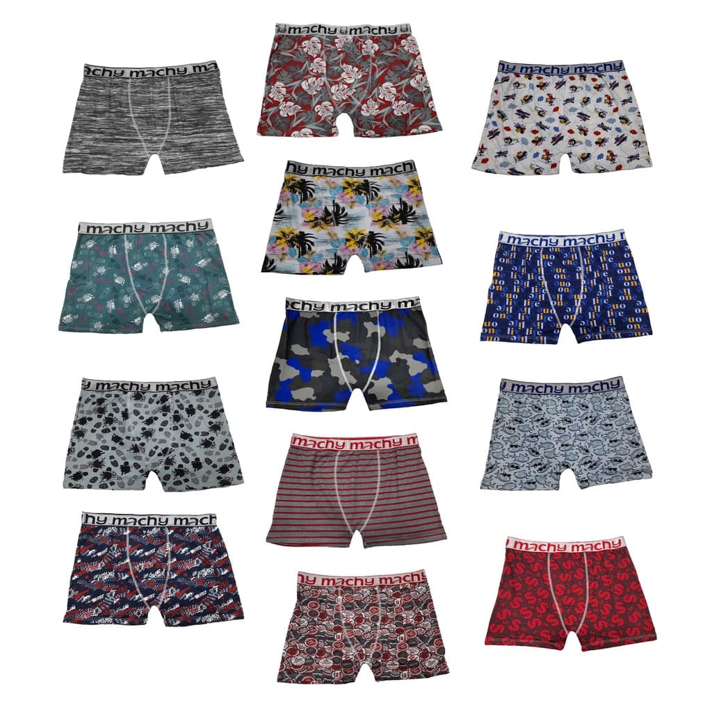 Cueca Boxer Machy Microfibra Plus Size Estampada
