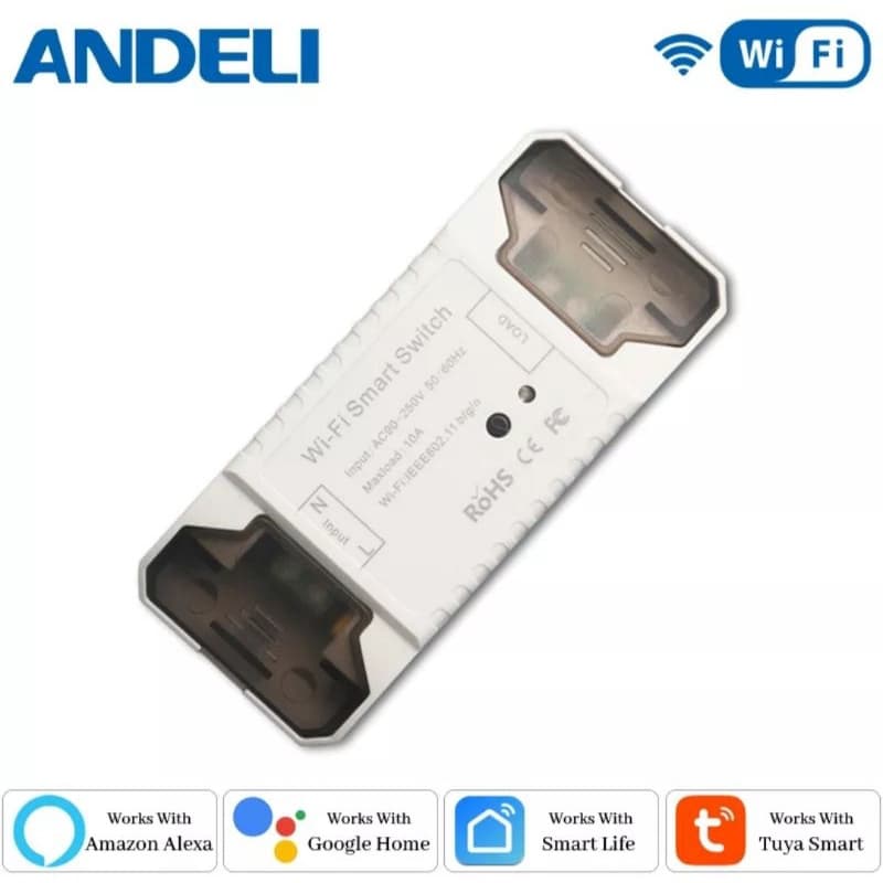 Andeli diy wi-fi inteligente interruptor de luz temporizador vida inteligente app controle remoto sem fio