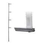 Kit Com 10 Hastes De Ferro 4 Isoladores Tipo Estrela 75 Cm Galvanizada
