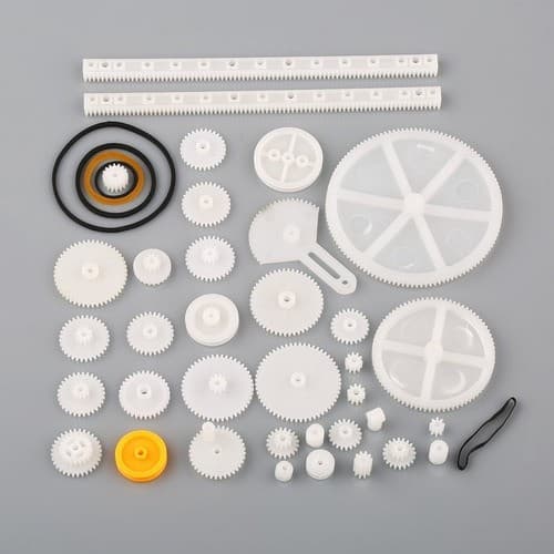 Kit 41 Engrenagens Plásticas Polias Correias P/ Robótica