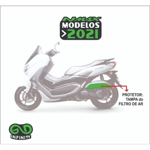 Adesivo Protetor Tampa Filtro De Ar Nmax 160 2021 (+ Brinde)