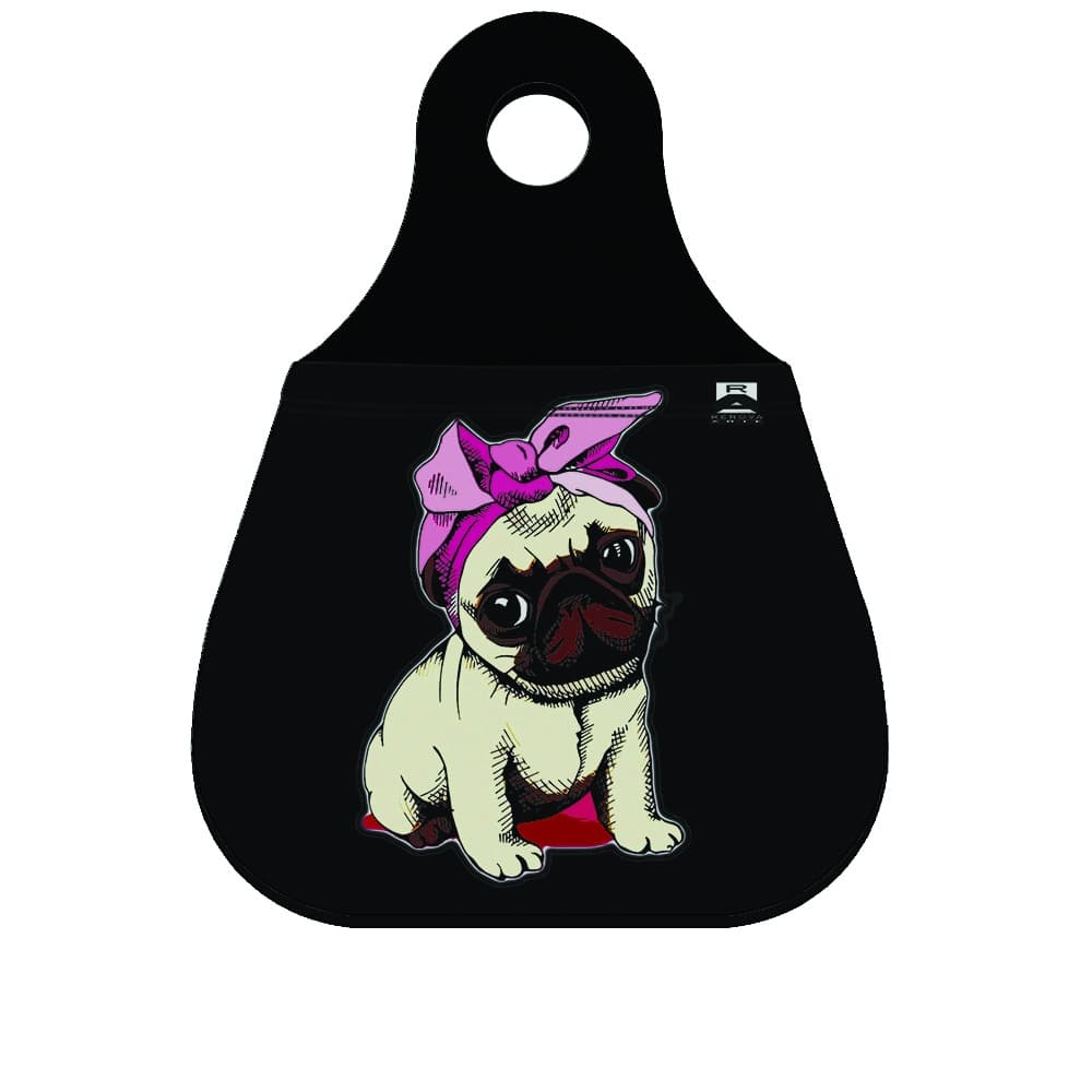 Lixinho lixeira lixo para cambio de carro Cachorrinho Pug Lenço