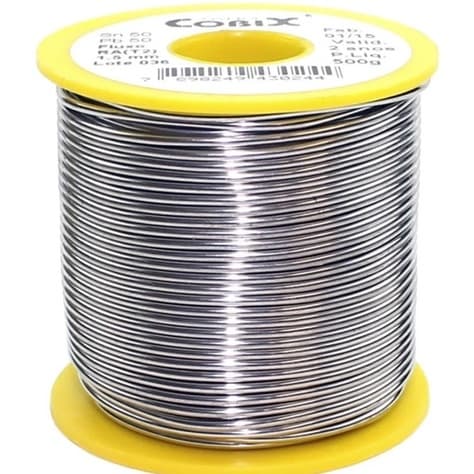 Solda Estanho 50x50 2.4mm C/ Fluxo Ra (t2) Rolo 500g - Cobix