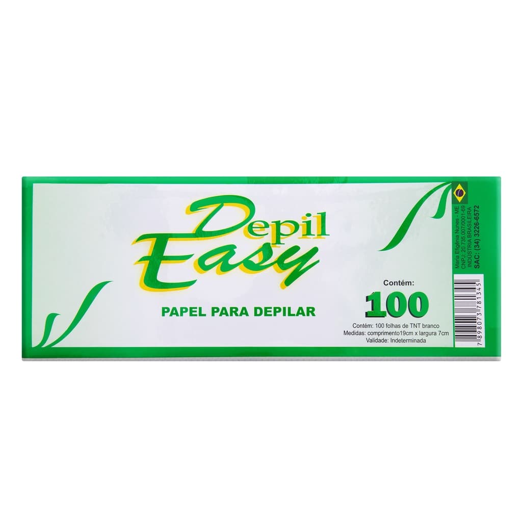 Papel Depilatório Depil Easy c/100 und