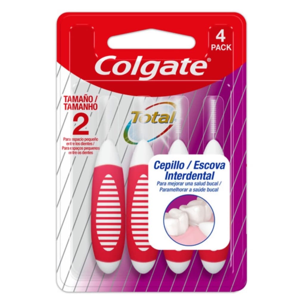 Escova Interdental Colgate Total Tamanho 2 Pack Com 4Un
