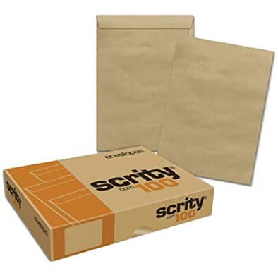 Envelope Saco Kraft Pardo - SKN028 200X280mm Scrity - 250 Unidades