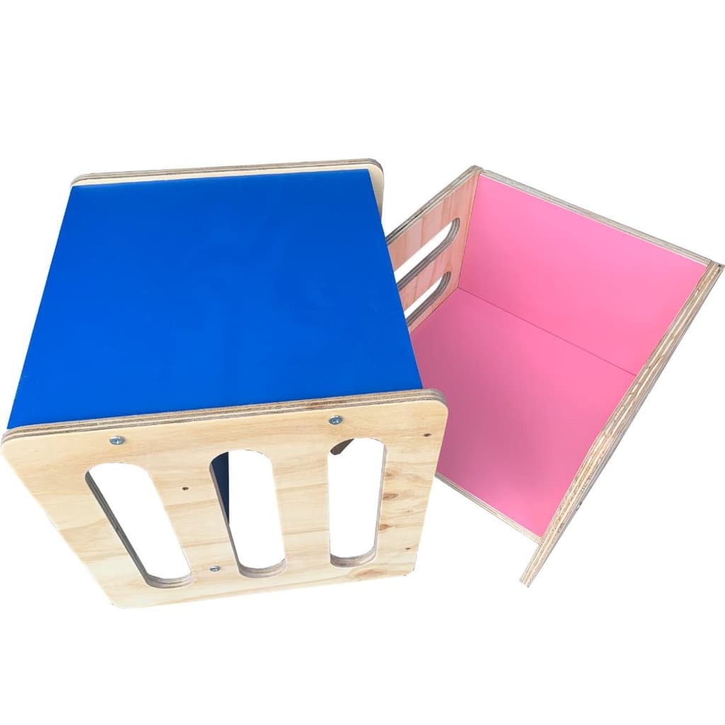 Mesa e Cadeira Montessori Infantil Criança Colorido
