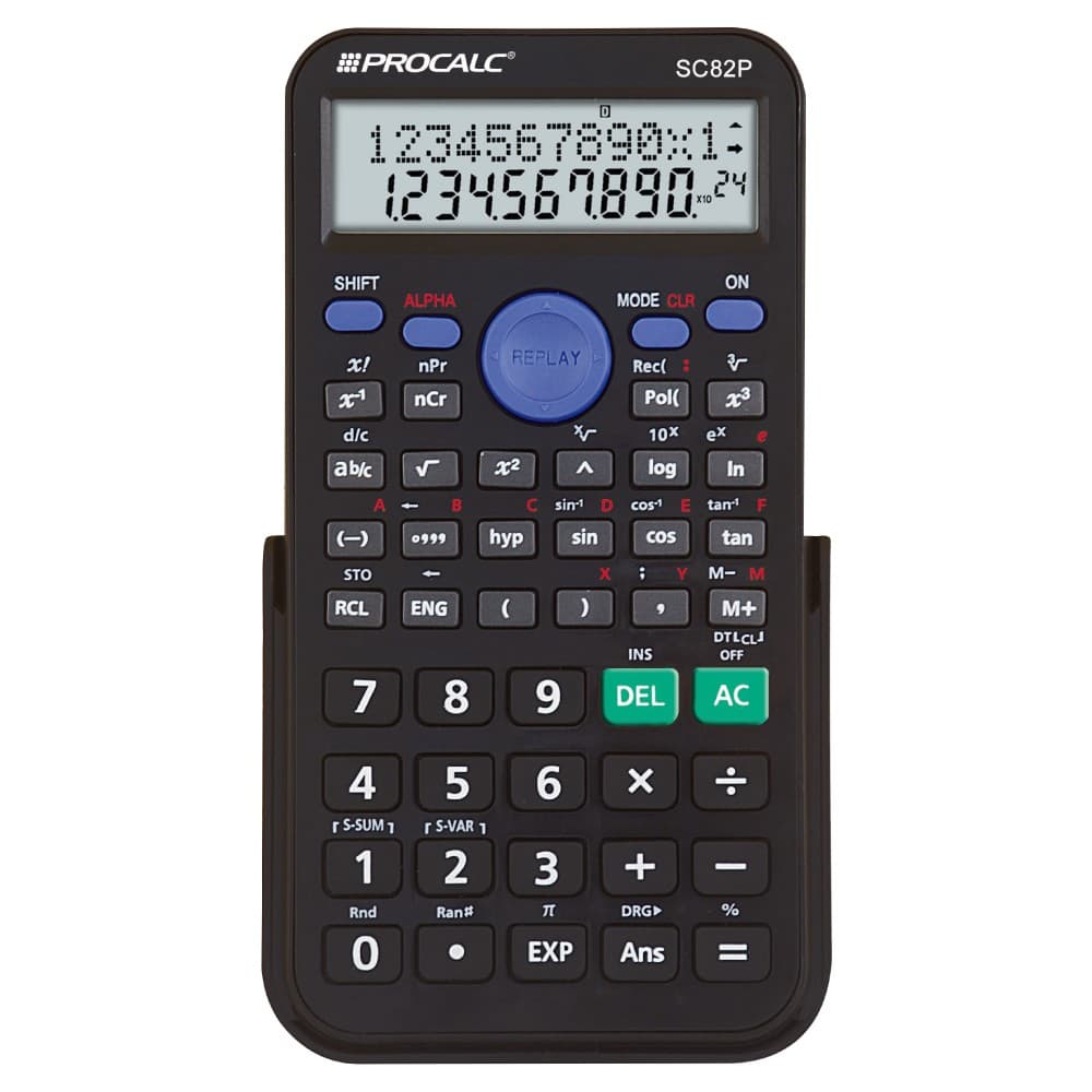 Calculadora Cientifica SC82P Procalc 240 funções. Visor 2 linhas