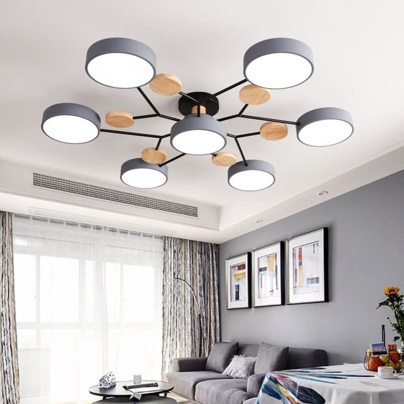 Nordic Macaron Lustre Sala De Estar Luz Teto Simples Jantar Quarto Decorativa