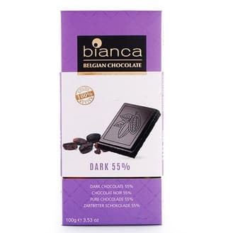 Chocolate Belga Bianca Amargo 55% / 100g