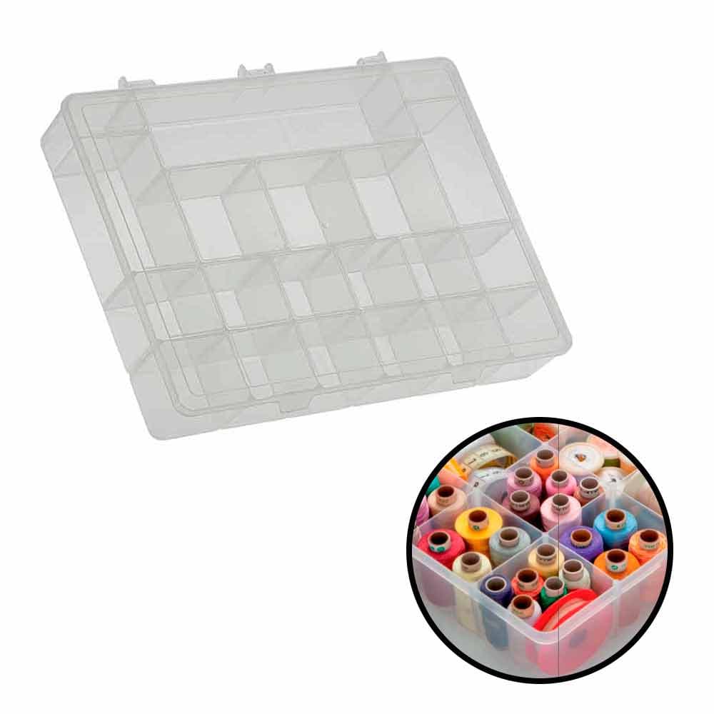 Box Organizador GG Para Organização Bijuteria Pesca Costura Remédios Joias 37 X 27 X 6 Cm