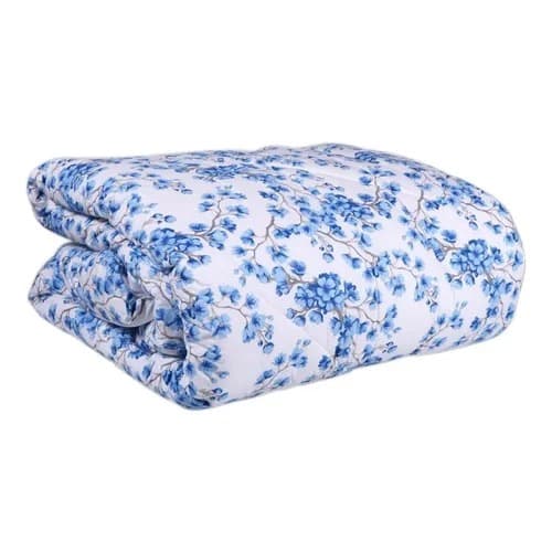 Edredom Casal Dupla Face Estampado + Par de Fronhas lisas
