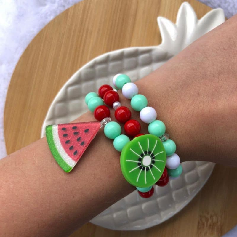 kit Pulseira infantil frutinhas