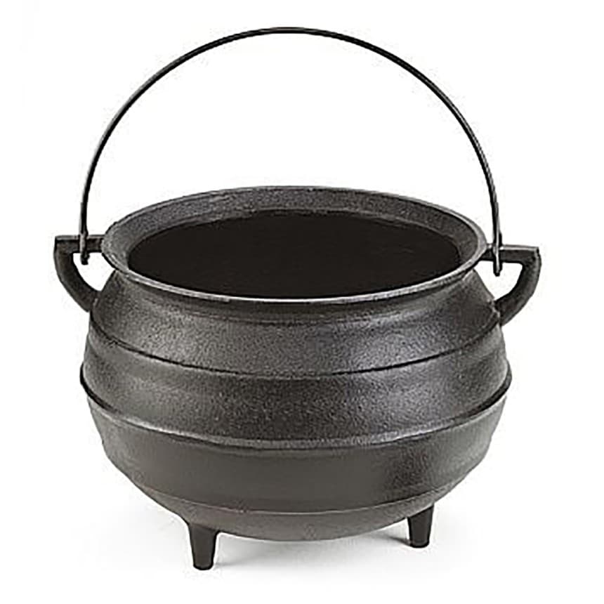Panela De Ferro Calderão De Bruxa Tripé 1 Lts Sem Tampa