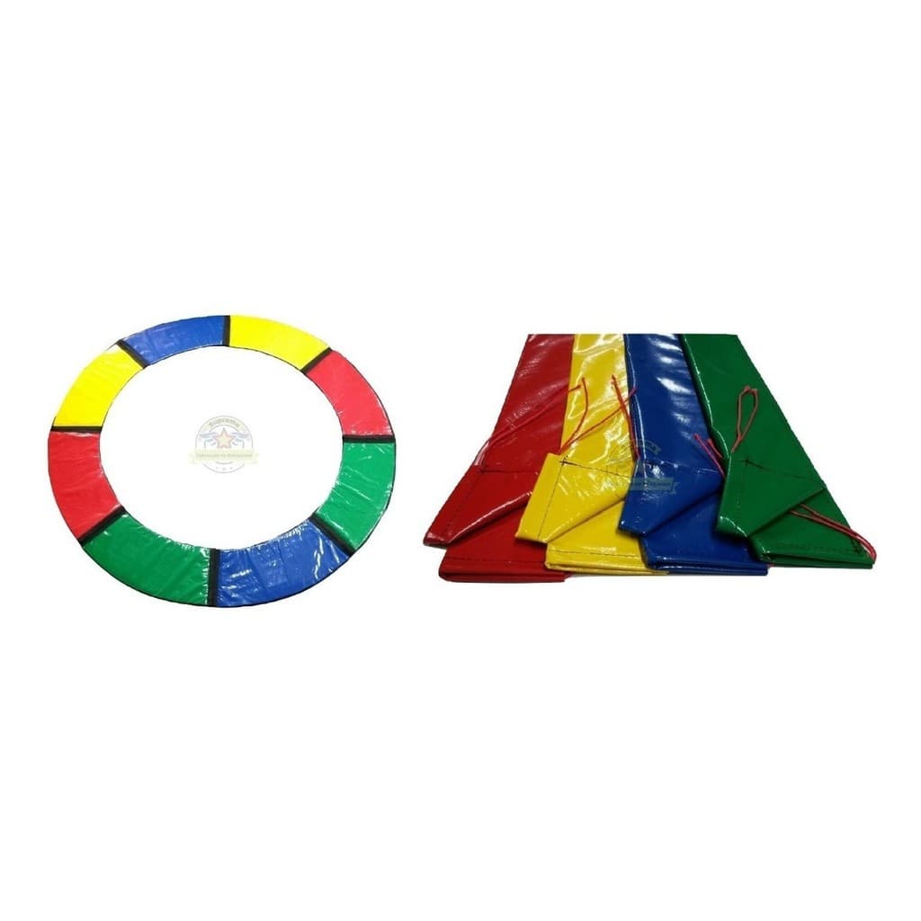 Kit Protetor De Molas 2,44 Metros Cama Elástica Mais 6 Capas para Isotubo Pula Pula
