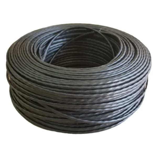 Cabo de rede 50 metros 2 pares 100%cobre preto Super Promoção  já envio Grimpado