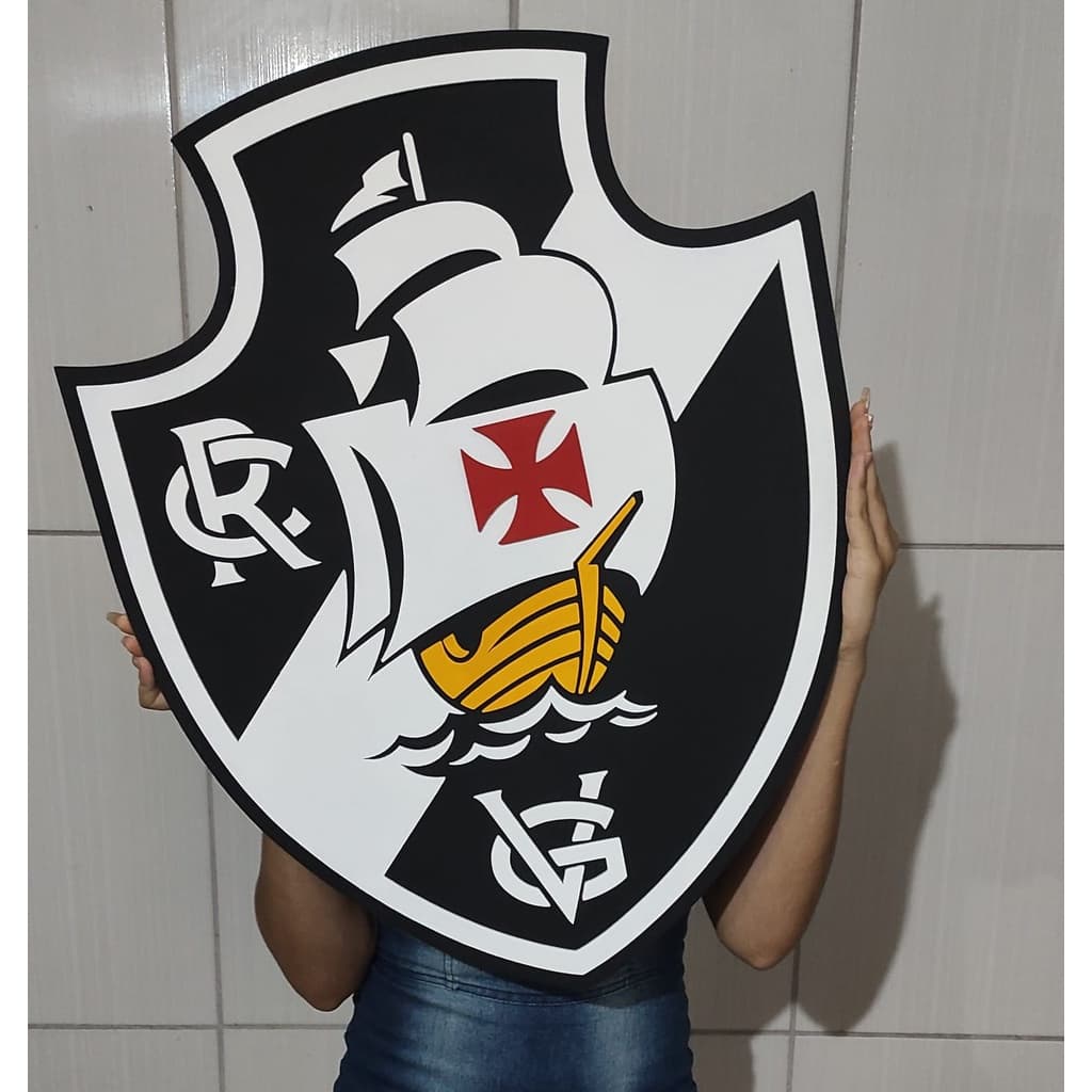 Quadro Escudo Do Vasco Em Alto Relevo 40 e 65CM