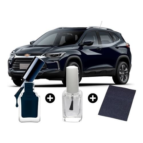 Tinta Tira Risco Automotivo Chevrolet Tracker Azul Eclipse