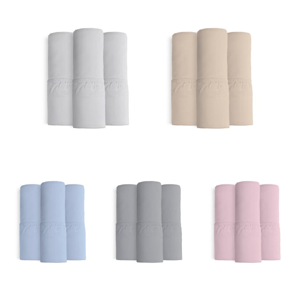 Kit 2 Lençol De Berço Americano Avulso Malha 100% Algodão Cores