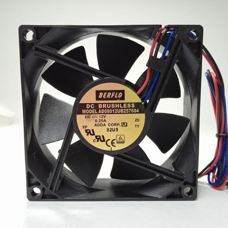 cooler Ventoinha Fan alta potência 80x80x25 12v