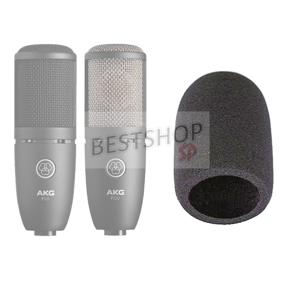 Espuma Capinha microfone Akg p120 p220 p420 pop-filter anti vento ruído
