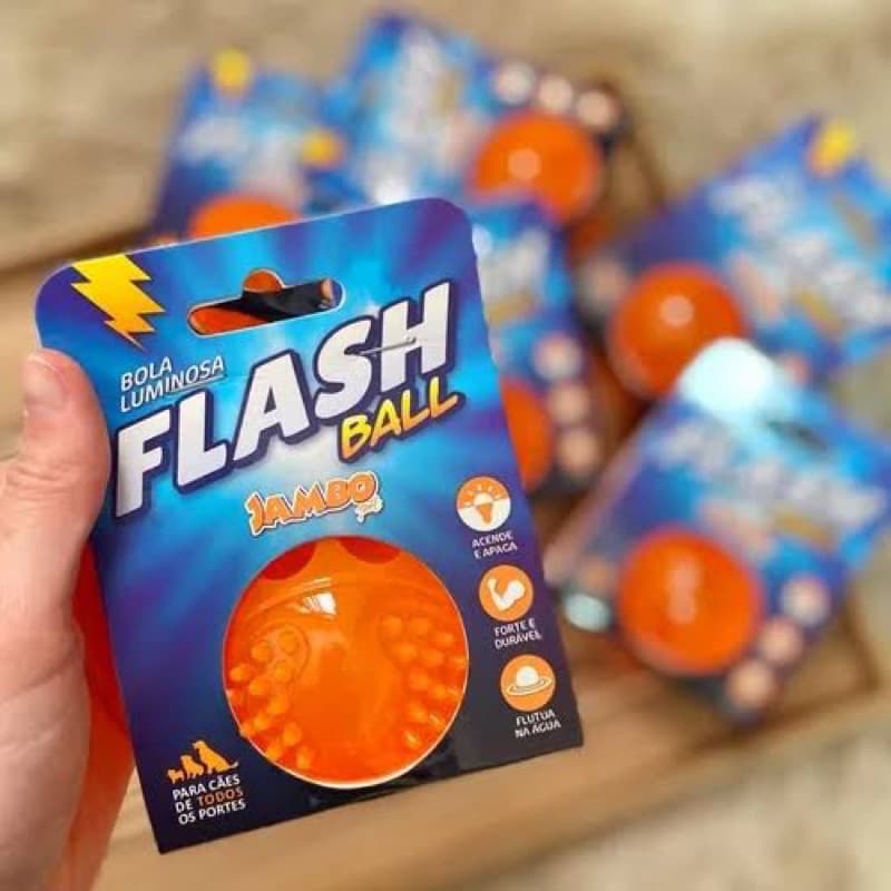 Brinquedo Para Cachorros Bola Ligh Flash Jambo Pet
