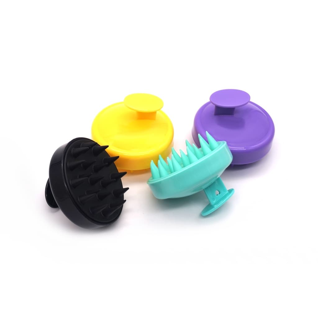 Escova De Cabelo Massageador De Couro Cabeludo Para Lavatório Com Cerdas Estimulante de Silicone