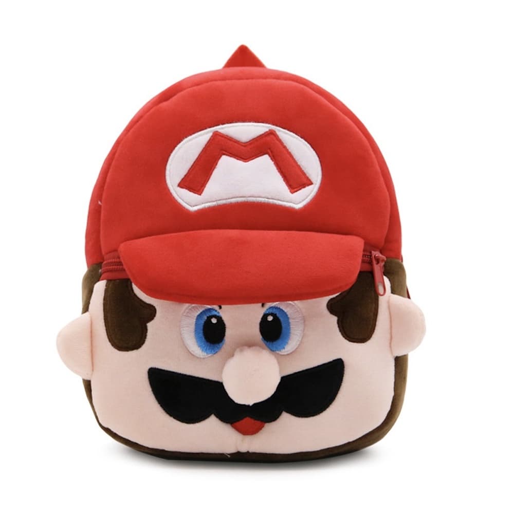 Mochila de Pelúcia Infantil Super Mario