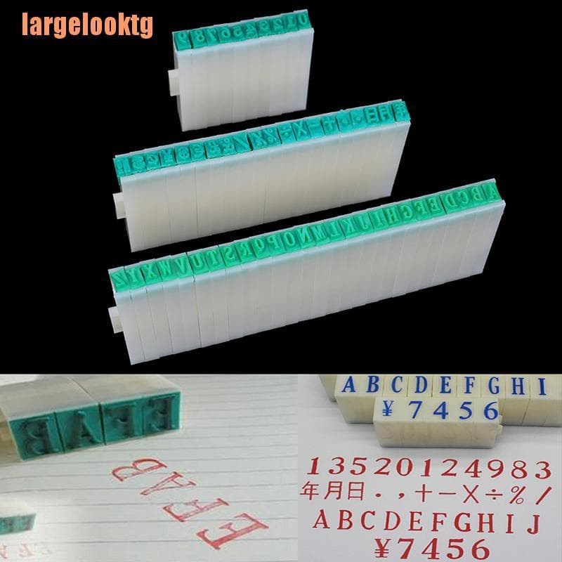 Grandelooktg > 1 Conjunto Letras Do Alfabeto Inglês + Números Carimbo De Borracha Com Combinação Grátis/Artesanato