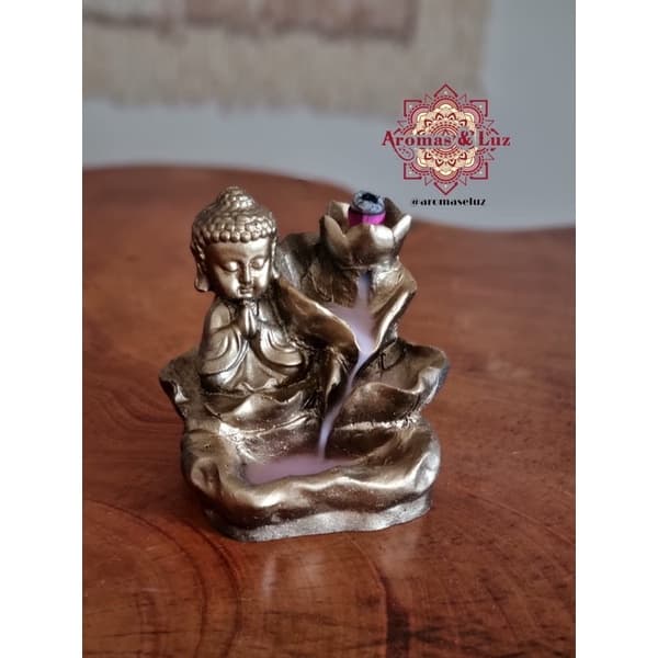 Incensário Cascata Buda Gratidao 11 cm