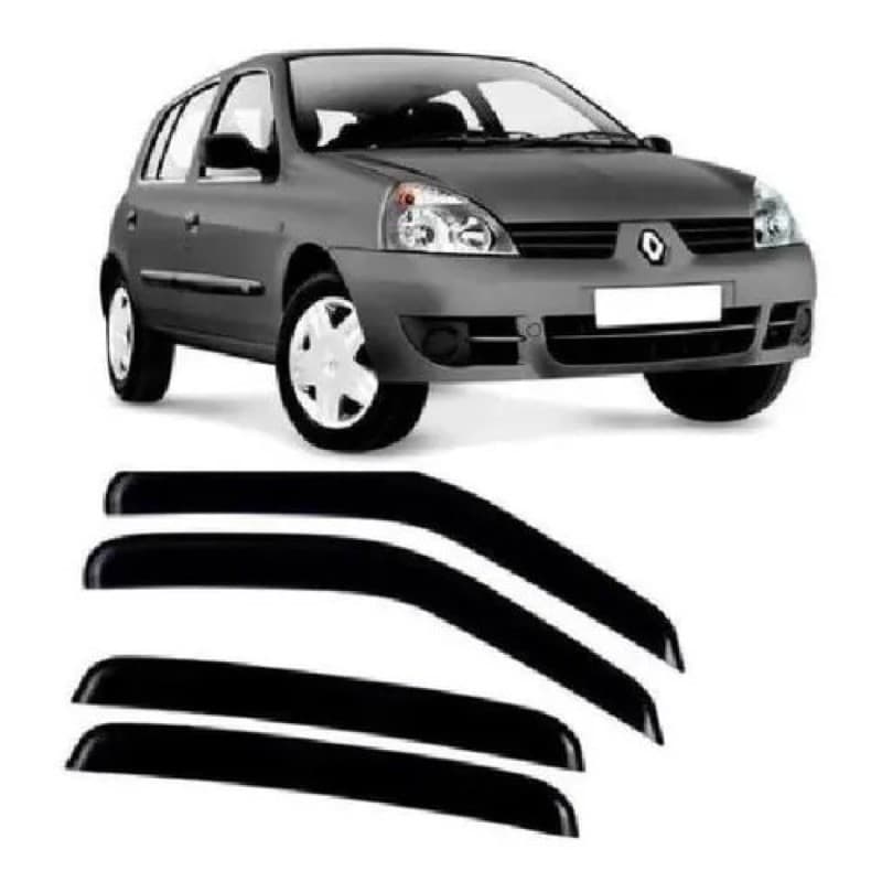 Calha De Chuva/defletor 4pts Todos Renault Clio 11001a