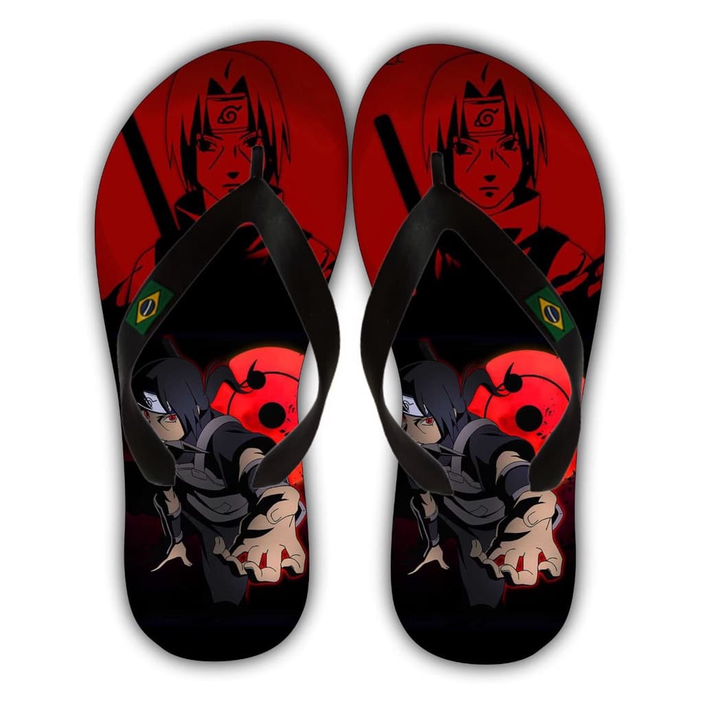 Chinelo Naruto Itachi Uchiha Adulto e Infantil - Vários Modelos e Tamanhos